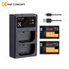 Kit de cargador + 2 baterias Canon LP-E6NH K&F Concept