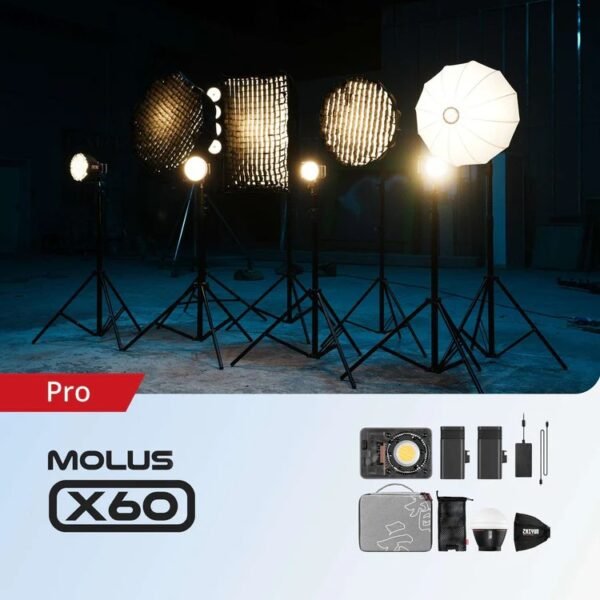 Luz Led Bicolor Zhiyun Molus X60 Pro - Imagen 6