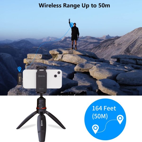 Micrófono Boya BY-WM3T2-D2 – Wireless – IOS Lightning - Imagen 5