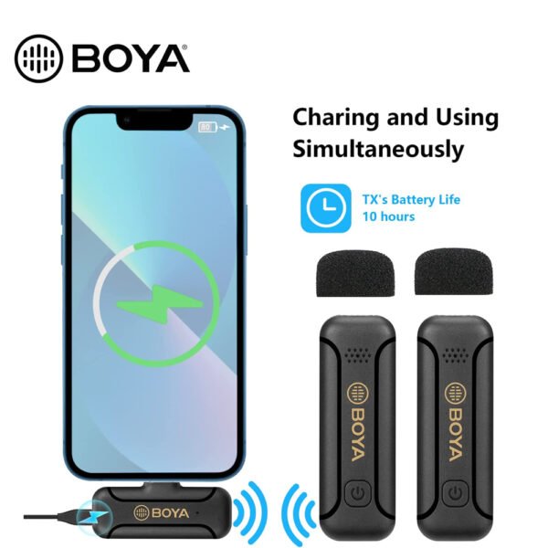 Micrófono Boya BY-WM3T2-D2 – Wireless – IOS Lightning - Imagen 6