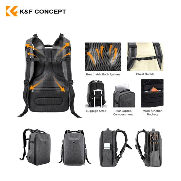 Mochila multifuncional  - K&F Concept KF13.134V4 - Imagen 4