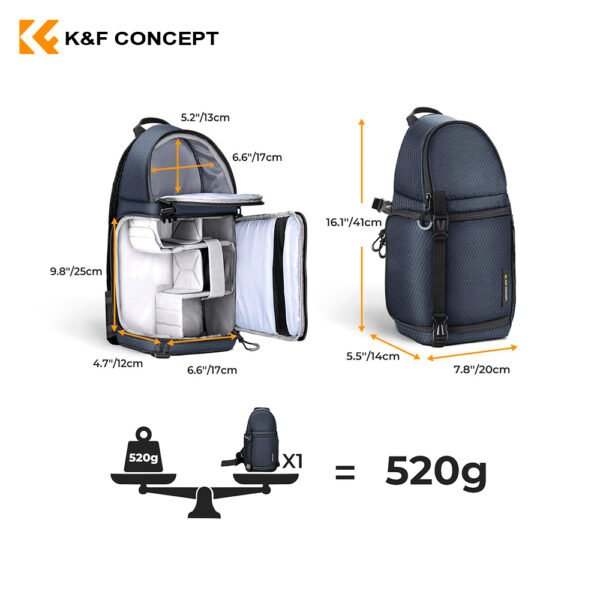 Mochila multifuncional K&F Concept – KF13.141V4 - Imagen 5