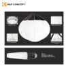 Softbox esfera de 65 cm Bowens – K&F Concept - Imagen 6