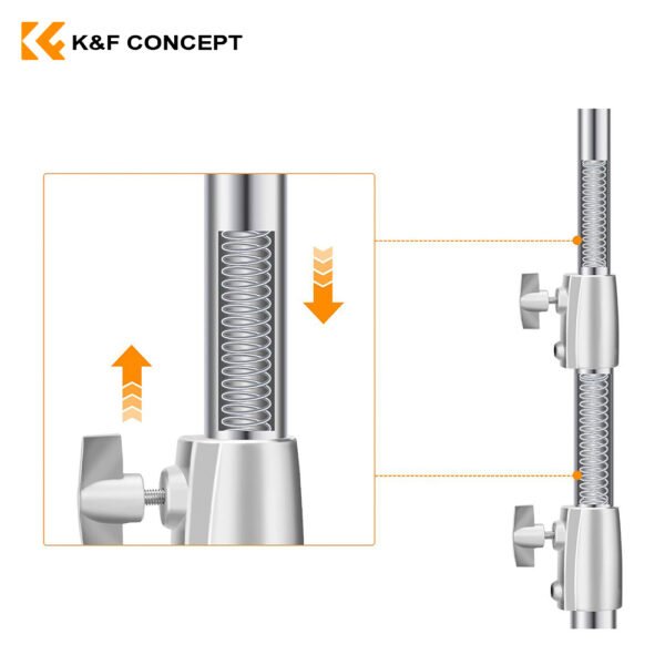 Parante de 2.8 metros de acero + funda – K&F Concept - Imagen 5