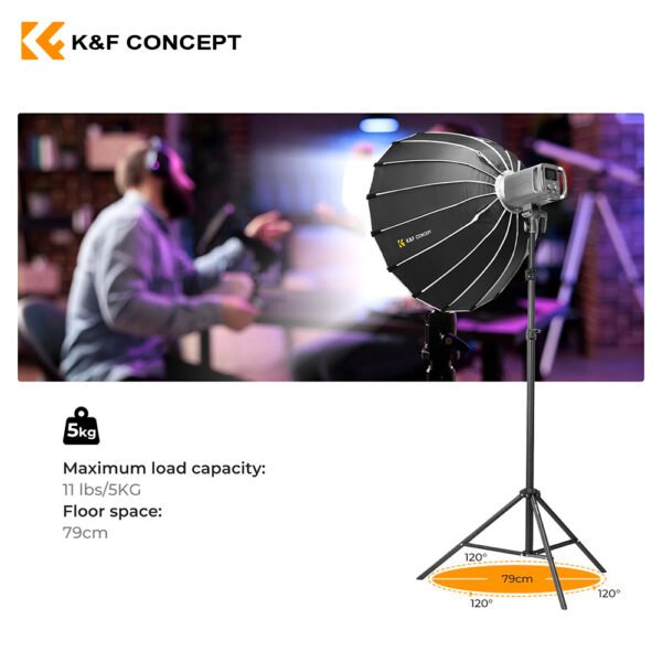Parante de 2 metros de aluminio + funda – K&F Concept - Imagen 3