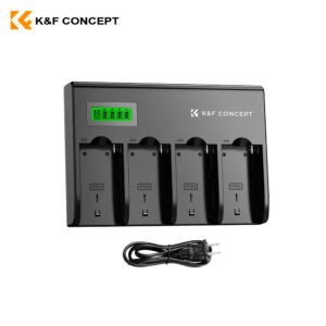 Cargador de baterías NP-F de 4 canales K&F Concept
