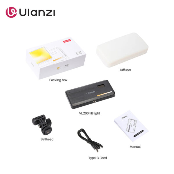 Luz Led Ulanzi VL200 bicolor portátil negro - Imagen 11