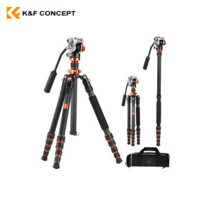 Trípode monopie de fibra de carbono O255C4+FH-03
