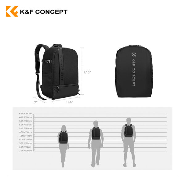 Mochila para cámara K&F Concept KF13.044V11 - Imagen 8