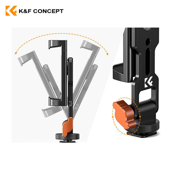 Sujetador de metal para celular (Zapata fria) K&F Concept - Imagen 5