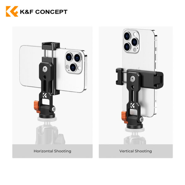 Sujetador de metal para celular (Zapata fria) K&F Concept - Imagen 3