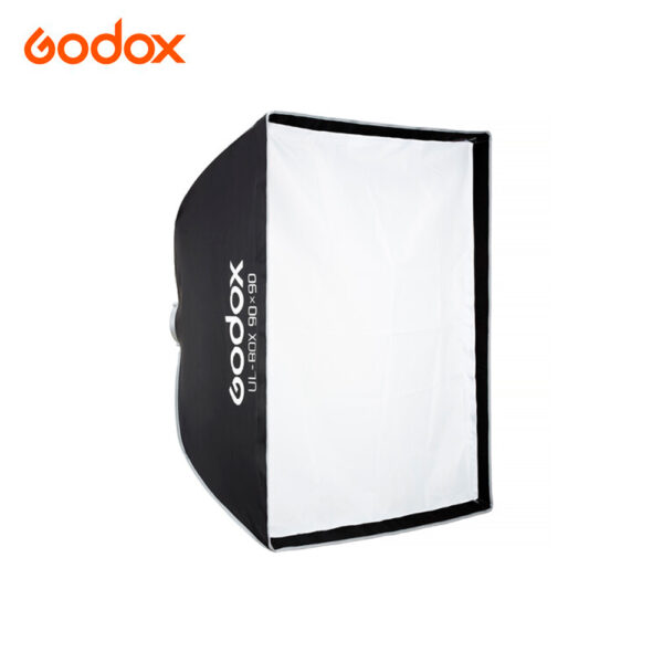 Softbox de armado rápido tipo sombrilla 90x90cm con grilla montura Bowens - Imagen 6
