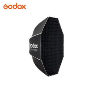 Softbox octagonal de armado rápido tipo sombrilla de 90cm con grilla montura Bowens
