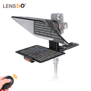 Teleprompter Lensgo TC12 para cámaras y iPads.