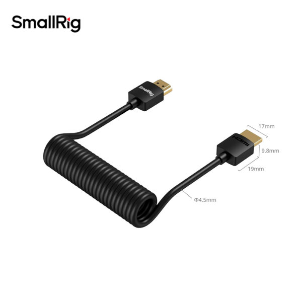 Cable de datos HDMI a HDMI 4k en espiral - Imagen 2