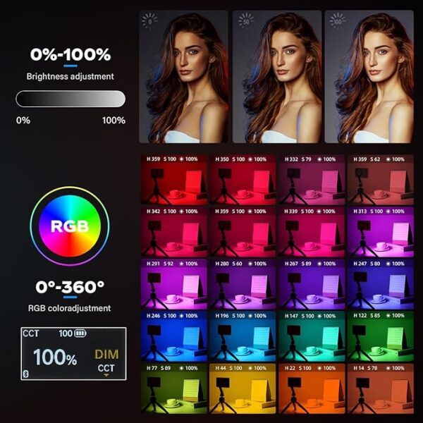 Panel Luz Led RGB Godox MA5R y Power Bank (Negro) - Imagen 5