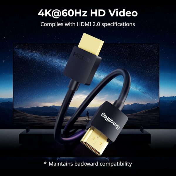 Cable de datos HDMI a HDMI 4k en espiral - Imagen 5