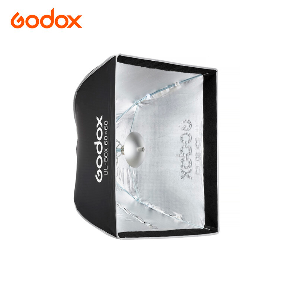 Softbox de armado rápido tipo sombrilla 60x60cm con grilla montura Bowens - Imagen 2