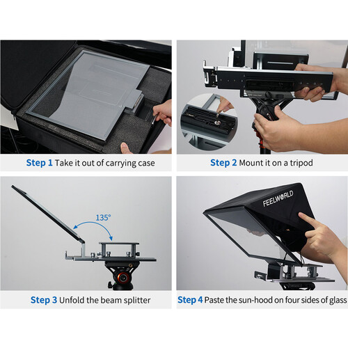 Teleprompter FeelWorld TP16 de 16" para Tablets - Imagen 7