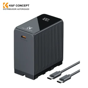 Batería Inteligente NP-F970 10500mAh con Pantalla OLED y Carga Rápida 45W